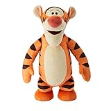 Disney Winnie the pooh Peluche con l'effigie di Tigro (30,5 cm), giocattolo in tessuto che canta e salta, collezionabile, giocattolo per bambini dai 3 anni, HHL53