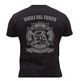 Rescue Point Vigili del Fuoco Maglietta T-Shirt Uomo KF4IT (S)