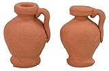 Generico Set Due anfore in Terracotta cm 2,2 h