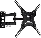 PHILIPS SQM9232/10 - Supporto da parete per TV da 26" a 70", max. 35 kg, LED, LCD, QLED, OLED, TV curva e piatta, gestione cavi TV, fori di montaggio VESA, colore: nero