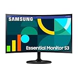 Samsung Monitor S36GD (S24D362), Curvo (1800R), 24'', 1920x1080 (Full HD), VA, 100Hz, 4ms (GtG), D-Sub, HDMI, Ingresso Audio, Eye Saver Mode, Flicker Free