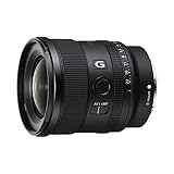 Sony Sel-20F18G Obiettivo Grandangolo a Focale Fissa 20 Mm F1.8, Serie G, Mirrorless Full-Frame, Attacco E, Sel20F18G, Nero