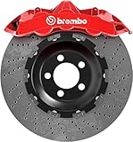 Adesivi per pinza del freno adatti per Brembo 8 pezzi resistenti al calore Performance Tuning Auto Sticker JDM Sticker Brake Caliper Decals adatti per tutti i veicoli (bianco)