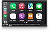Sony XAV-AX4050ANT - Ricevitore multimediale 2 DIN, 6,95" con Wireless CarPlay & AndroidAuto (4 x 55 W, USB-C, 3 PreOut 2 V, DAB+/FM, BT, DAB+antenna)