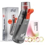 AIR UP® Borraccia Gen2 originale starter pack con cialde 5 gusti I Borraccia da 1L con aromi senza zucchero I lavabile in lavastoviglie, senza BPA I Charcoal Grey