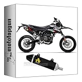 arrow scarico omologato thunder alluminio nero fondello carby compatibile con aprilia rx - sx 125 2024 mototopgun