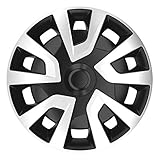 AutoStyle Set di 4 Copricerchi Revo-Van 15 Pollici Argento/Nero (sferico)