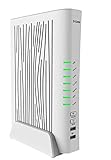 D-Link DVA-5593 Modem Router VoIP, Wi-Fi AC2200, Dual Band, 4 Porte LAN + 1 Porta WAN Gigabit, USB 3.0, EVDSL, Compatibile Fibra, FTTC/FTTH, Porta SFP per Terminazione Ottica