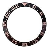 Huayuwa - Anello di ricambio per orologio Rolex GMT da 40 mm, K, Lunetta in ceramica