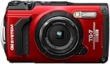 OM System Tough TG-7 - Fotocamera digitale, colore: Rosso (Successor Olympus TG-6)