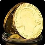 REZAJDUIE Monete Commemorative 35esimo Presidente degli Stati Uniti John F. Kennedy Moneta Souvenir e Regali placcati in Oro Moneta Souvenir