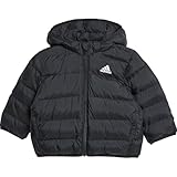 adidas Unisex - Bimbi 0-24 SYNTHETIC DOWN JACKET, black/black/black, 3-4 Years