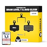Performance Pastiglie freno per Avid Elixir 1-9 & SRAM Level T & TL | Organico | 1 paio | Forte potenza frenante e durata | Pastiglie freno a disco Alphatrail per MTB e E-bike