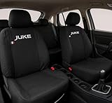Auto Accessori Lupex | Coprisedili Auto Compatibili con Juke I e II serie, Colore Nero, Made In Italy, Tessuto Policotone, Fodere Sedili Anteriori e Posteriori
