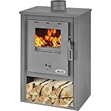 Stufa a Legna 9 Kw, Antracite - Blist, B1