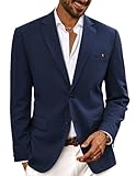 PJ PAUL JONES Blazer Casual Elegante da Uomo vestibilità Regolare Giacca Leggera Slim Fit Indigo Blue M