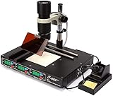 Kaibrite Stazione di saldatura a infrarossi, T862++ BGA Rework Station, stazione di saldatura SMD con stazione di preriscaldamento e 3 lenti di messa a fuoco