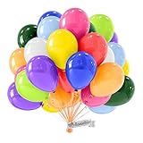 Palloncini Compleanno Metallici • 50 Pezzi • Prodotto in Europa • Colorati Biologici di Alta Qualità • 100% Lattice Naturale • Ø34 cm • Clima Neutro • Decorazioni per Elio