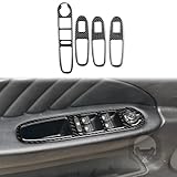 Copertura adesiva per telaio in fibra di carbonio, accessorio decorativo compatibile con Alfa Romeo 159 2005-2012 (classico, maniglia interna della portiera del bracciolo, alzacristalli 10)