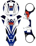 labelbike - Kit di Adesivi in Resina Gel 3D Decorazioni e Protezioni Serbatoio, Tappo Serbatoio e Piastra Forcella Sterzo Moto compatibili con SUZUKI GSX-R 600-750 2006-2016 e GSX-R 1000 2007-2008