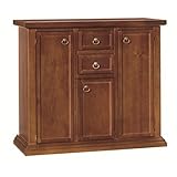 EsteaMobili - CREDENZA Legno Arte POVERA Colore Noce Scuro - 392