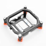 YAODHAOD Supporto base per dissipatore di calore CPU, ventola inferiore in ferro, per Intel LGA 1700 1200 115X 1366 2001, piastra principale (giallo, supporto + piastra posteriore)