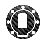 DualColorStampe Adesivo protezione tappo serbatoio compatibile con YAMAHA TDM 850 TDM 900 TRX 850 carbonio moto M0197 (Carbonio Nero)