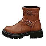 Scarpe Donna 42 Invernali Stivali Alti Donna Comfort Pelle Antiscivolo per E Lacci sotto Motivo Stampato a Stivali Overknee da Wellington Stivaletti da Pioggia Invernali