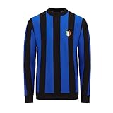 Inter, Maglione Vintage Unisex Adulto, Nero E Azzurro, L