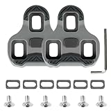 Compatibile con Look Keo Bike Pedali, Attacchi Scarpe Bici da Corsa,3 fori Grip Blade 2 Max Carbon Classic Cleats Set,4.5°MTB Pedali Road Cleats Set di Accessori per Bicicletta (grigio)
