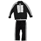 adidas Originals Tuxedo Jogger Jeremy Scott - Tuta sportiva per bambini, taglia: 62, colore: Nero/Bianco