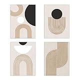 LUMOOM Set di 4 poster per cameretta dei bambini, poster da parete di alta qualità, in stampa artistica, formato A4, per la moderna decorazione da parete, senza cornice, quadri per bambini (C)