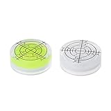 2 Pezzi Livello di Spirit Livello 2 °/4 °/6 ° Segnatato Bolla Di Superficie Spirito Inclinazione Per Fotocamera Treppiede Telaio Specchio Bolla Rotondo Precisione