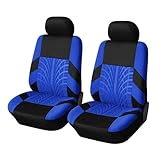 GUOLEIOO Auto Set Coprisedili,per Alfa Romeo Junior 2024 2025 Copri Sedile Tessuto Lavabile, Traspirante Sedere Protezion Sedili Coprisedile,Protezione Interni Accessori,2 Front Seats (Blue)