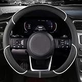 WENYANDP Coprivolante Auto per Dacia Duster Ⅱ SUV 2018-2024,Pelle Copri Volante Antiscivolo Traspirante Durevole, Universale Protezione Custodia Volante Auto,D-B