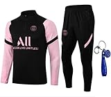 FCURE Tute da Ginnastica Calcio per Parigi Uniforme da Calcio Abito Sportivo Tute da Uomo Tuta da Allenamento Maniche Lunghe per Adulti Primaverili E Autunnali (Estilo 5,S)