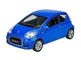 Welly Modello Auto Compatibile con Citroen C1 C 1 Blu 3 Porte dal 2005 1/34-1/39 Metal Model Auto Die Cast Nuovo in scatola