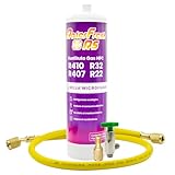 Ralerfresh RS - Gas refrigerante organico per climatizzatore split, equivalente a 950 g, sostitutivo dei gas R410, R32, R407 e R22 (bottiglia + tubo flessibile + chiave + adattatore)