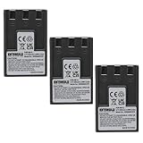 EXTENSILO 3x batteria compatibile con Canon Digital Ixus V2, V3 fotocamera digitale DSLR (950mAh, 3,7V, Li-Ion)