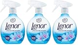 Lenor - Spray antipieghe Crease releaser, rimuove le pieghe dai tessuti Fragranza primaverile "Spring Awakening", confezione da tre, 3 x 500 ml
