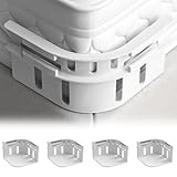 Amcbkyea Set di 4 supporti per lenzuola di alta qualità con strisce di bloccaggio di sicurezza, impugnature angolari regolabili per tutti i tipi di materasso, garantiscono una vestibilità aderente e