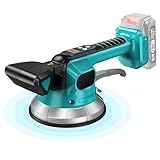 Vibratore per Piastrelle Makita 18V Senza Fili con Ventosa 145mm per Piastrelle da 30-240cm,Vibratore Per Piastrelle con 200KG Adsorbimento, Frequenza di Vibrazione 23000R(Senza Batterie)