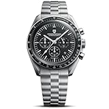 Pagani Design 1701 Orologio Uomo VK63 Orologio al Quarzo Cinturino in Acciaio Inox 100 Metri Resistente all'Acqua Elegante Sport Business Elegante Orologi Regalo da Uomo.