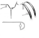 Coppia PARAFANGHI + Carter + Manubrio per GRAZIELLA - Pieghevole Misura 20" in Acciaio Inox