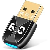 Adattatore Bluetooth 6.0 USB per PC, Collega e Usa Chiavetta Bluetooth per PC Laptop EDR Dongle USB Bluetooth Compatibile con Windows 7/10/8.1/11 (BT60A)