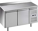 Generico Banco refrigerato ventilato GN1/1 prof.700 con alzatina.2 porte temp.positiva -2/+8°C (4 Porte)