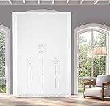 Zenoni & Colombi Telo Tenda Ricamata a mano Punto Antico Italiano Made in Italy Misto Lino Varie Dimensioni (140x300)