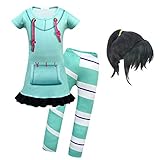 VersusModa Simile Vanellope Vestito Completo Bambina Ralph Vestito e Pantaloni Bambina Spaccatutto VANEL01 C (Solo Set Maglia + Pantaloni, 120)