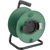 Electraline 94015 Avvolgicavo Avvolgi-Prolunghe Vuoto, Misura 50 metri, Senza Cavo, Adatto alla Casa/Ufficio/Giardino
