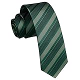 Enlision Skinny Cravatte per gli Uomini Classico 6cm Slim Cravatta per Formale Matrimonio Business Party Paisley A Righe Plaid..., A righe verdi., Taglia unica